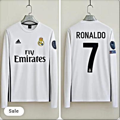 Full Sleeve Real Madrid Jersey